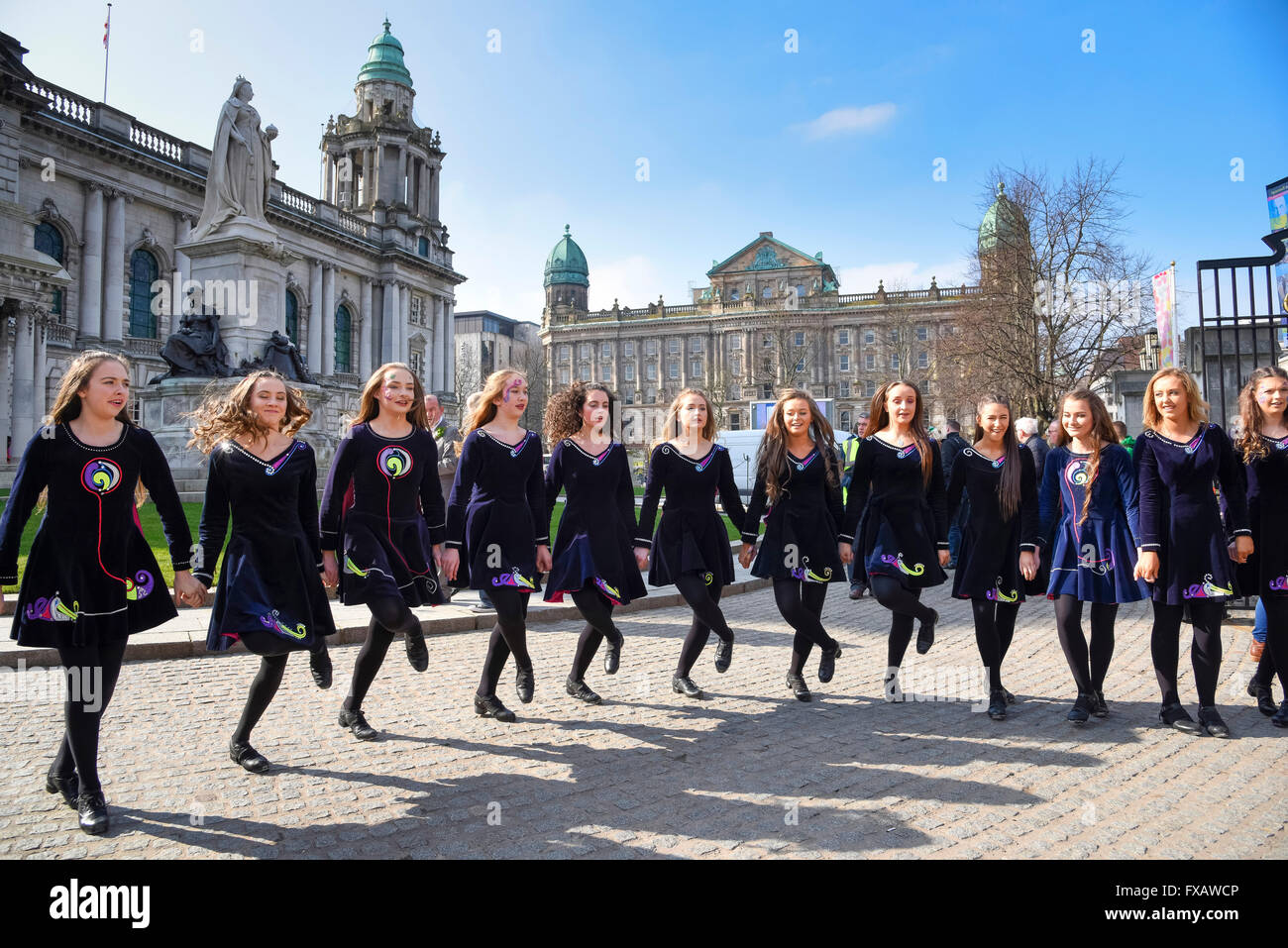 St. Patricks Day Parade Belfast Nordirland Dublin Stockfoto