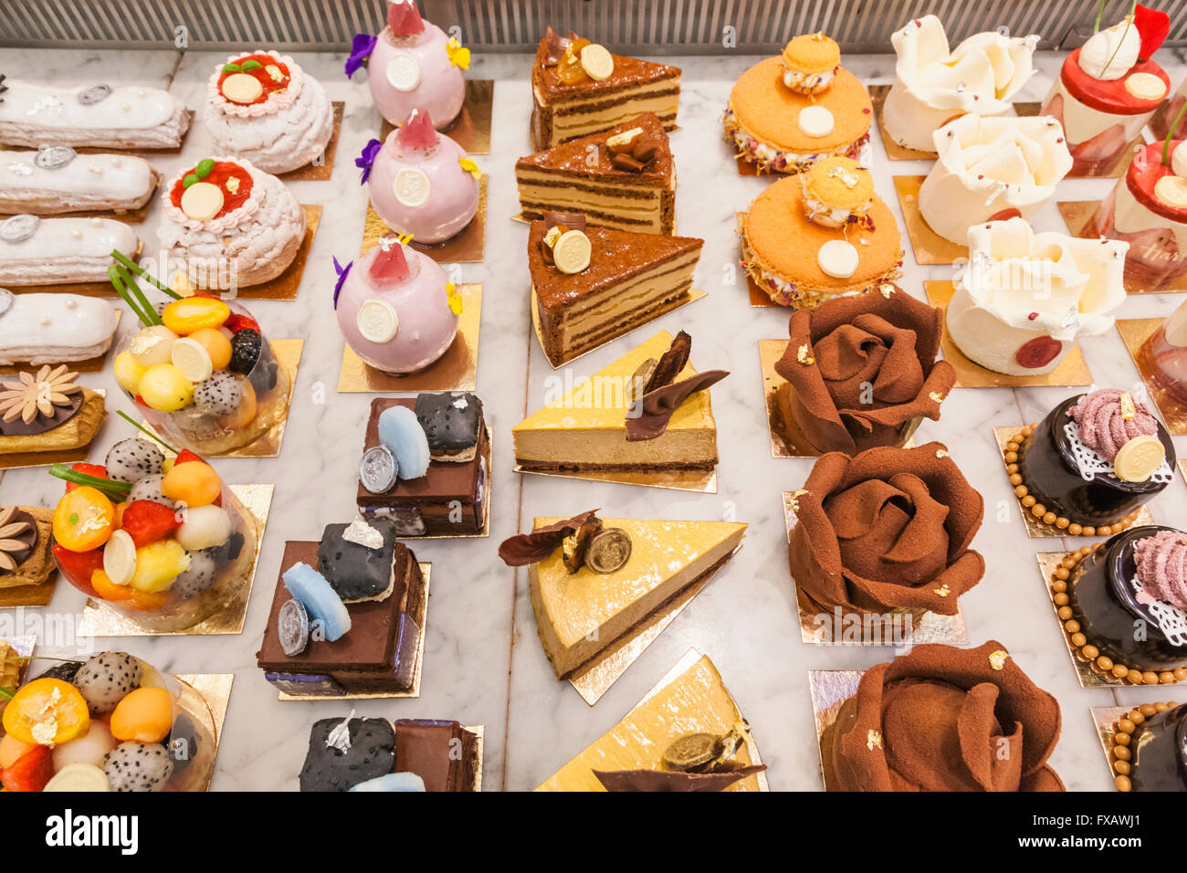 England, London, Knightsbridge, Harrods, Food Hall, Kuchen und