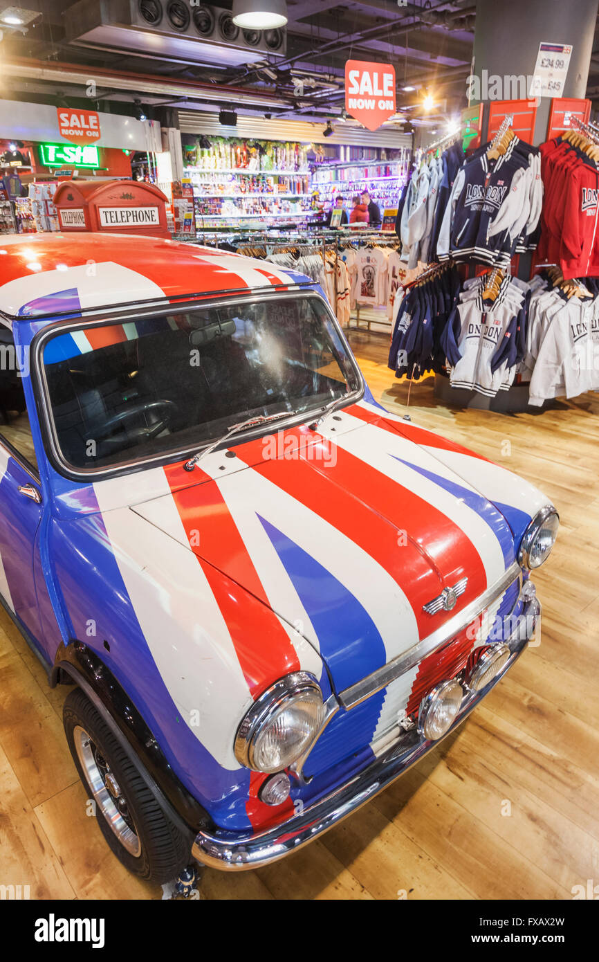 England, London, Piccadilly, Cool Britannia-Geschenk-Shop Stockfoto