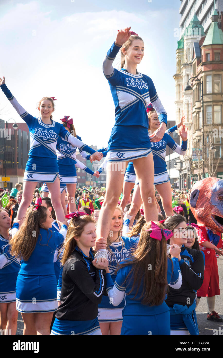 St. Patricks Day Parade Belfast Nordirland Stockfoto