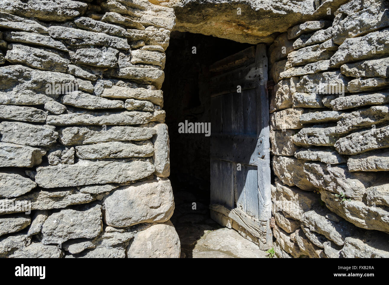 LE VILLAGE DES BORIES, GORDES, VAUCLUSE 84 FRANKREICH Stockfoto