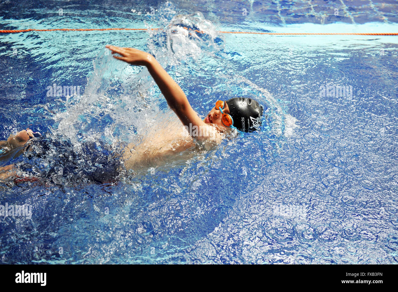 Schule Schwimmen Gala Preston Stockfoto