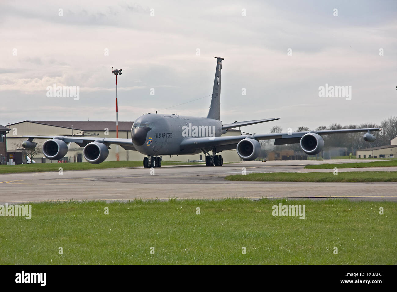 Boeing KC-135R Stratotanker 351st ARS 100. ARW USAFE RAF Mildenhall Stockfoto