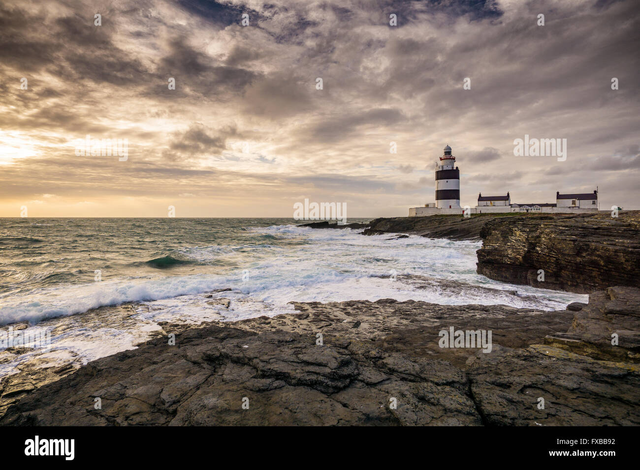 Hook Head Leuchtturm, Irland, County Wexford Stockfoto