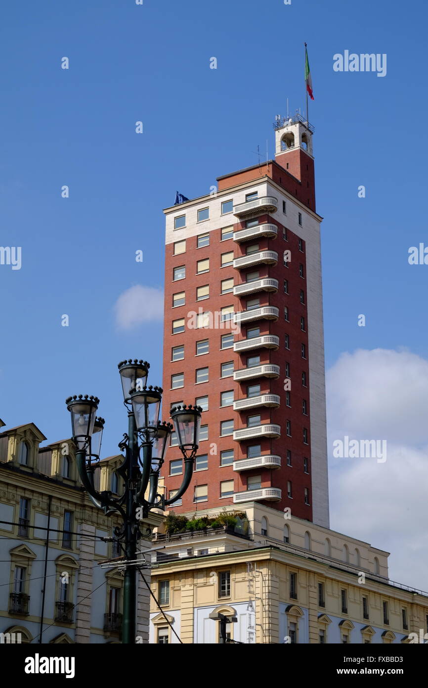 Modernen Hochhaus im Zentrum von Turin, Piemont, Italien Stockfoto