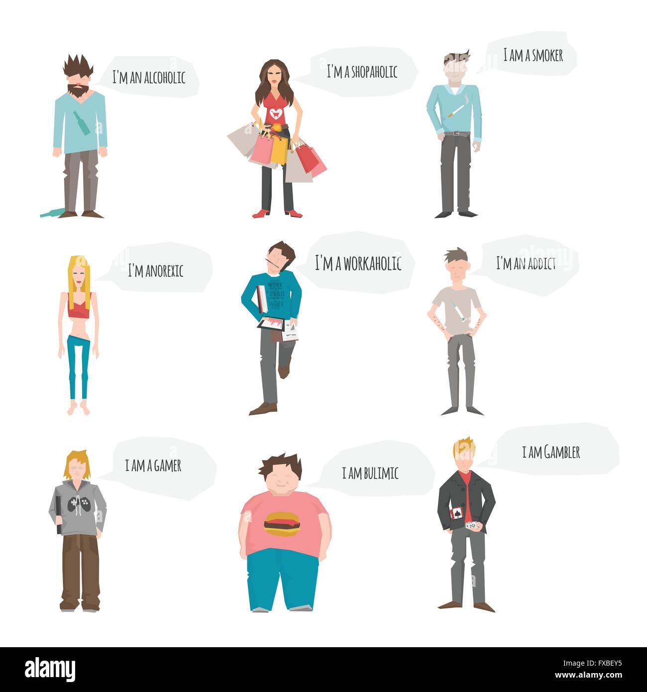 Selbsthilfegruppe Menschen Stock Vektor