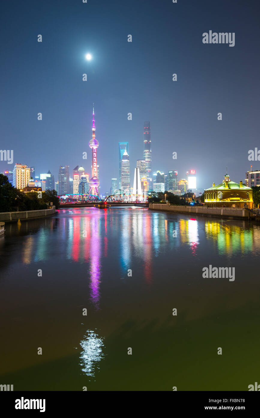 Skyline von Shanghai Stockfoto