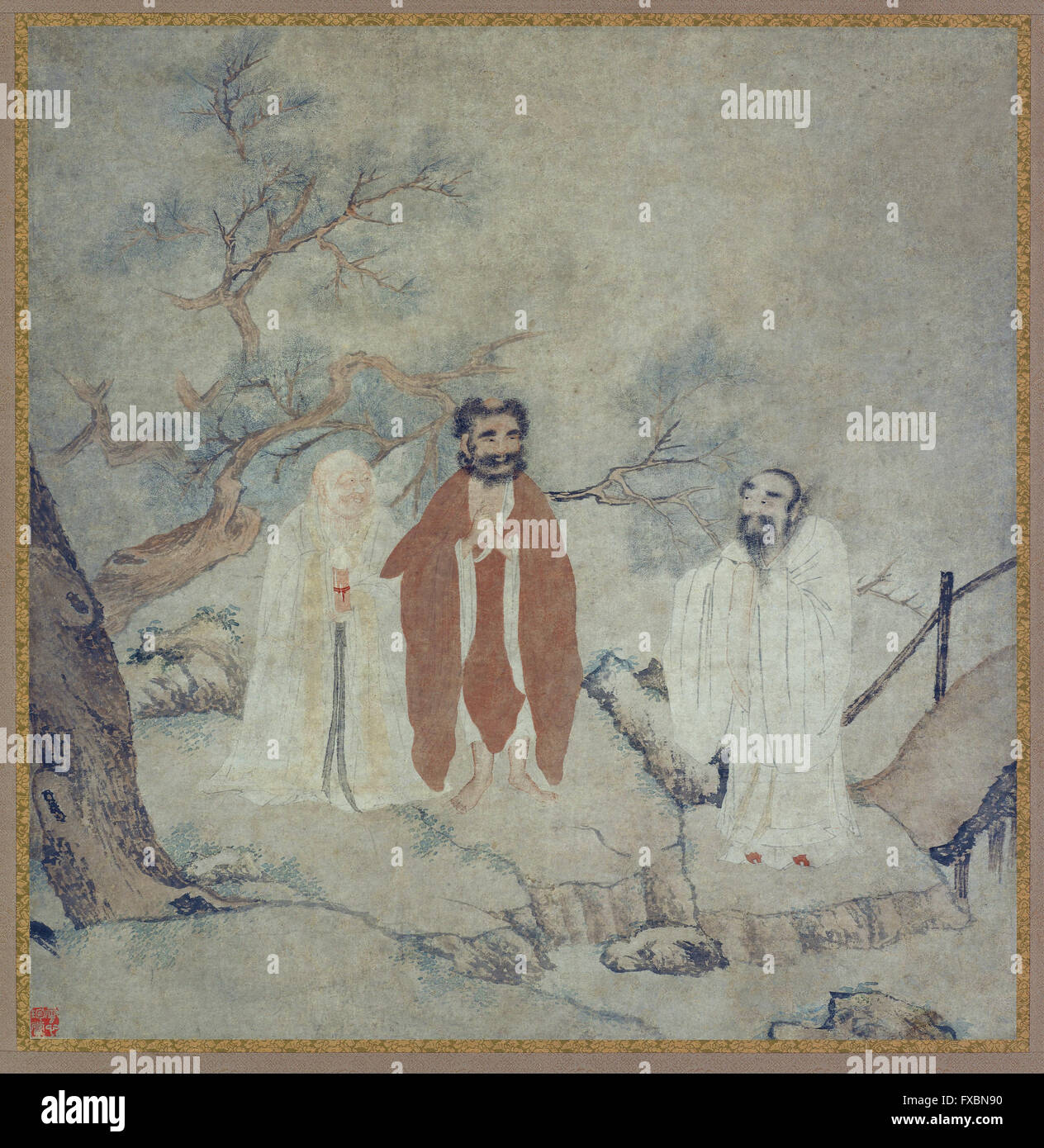 Sakyamuni, Lao Tzu und Konfuzius - Freer Gallery of Art Stockfoto
