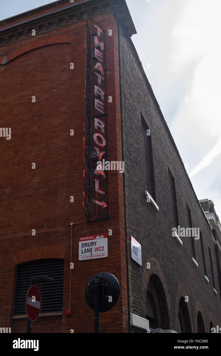 Außenseite des Theatre Royal, Drury Lane, London Stockfoto