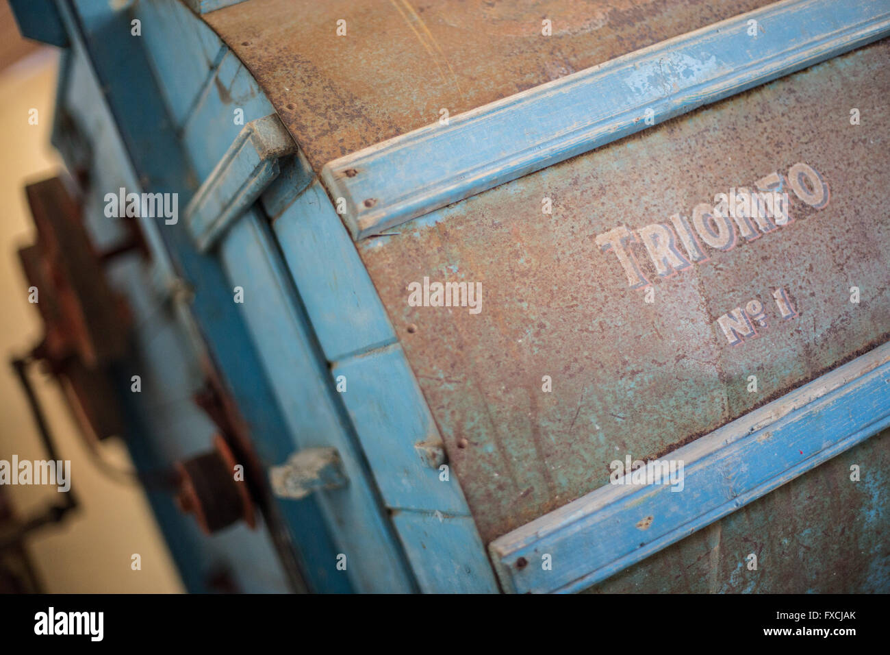 Samen, Korn-Reinigungsmaschine Trionfo Stockfoto