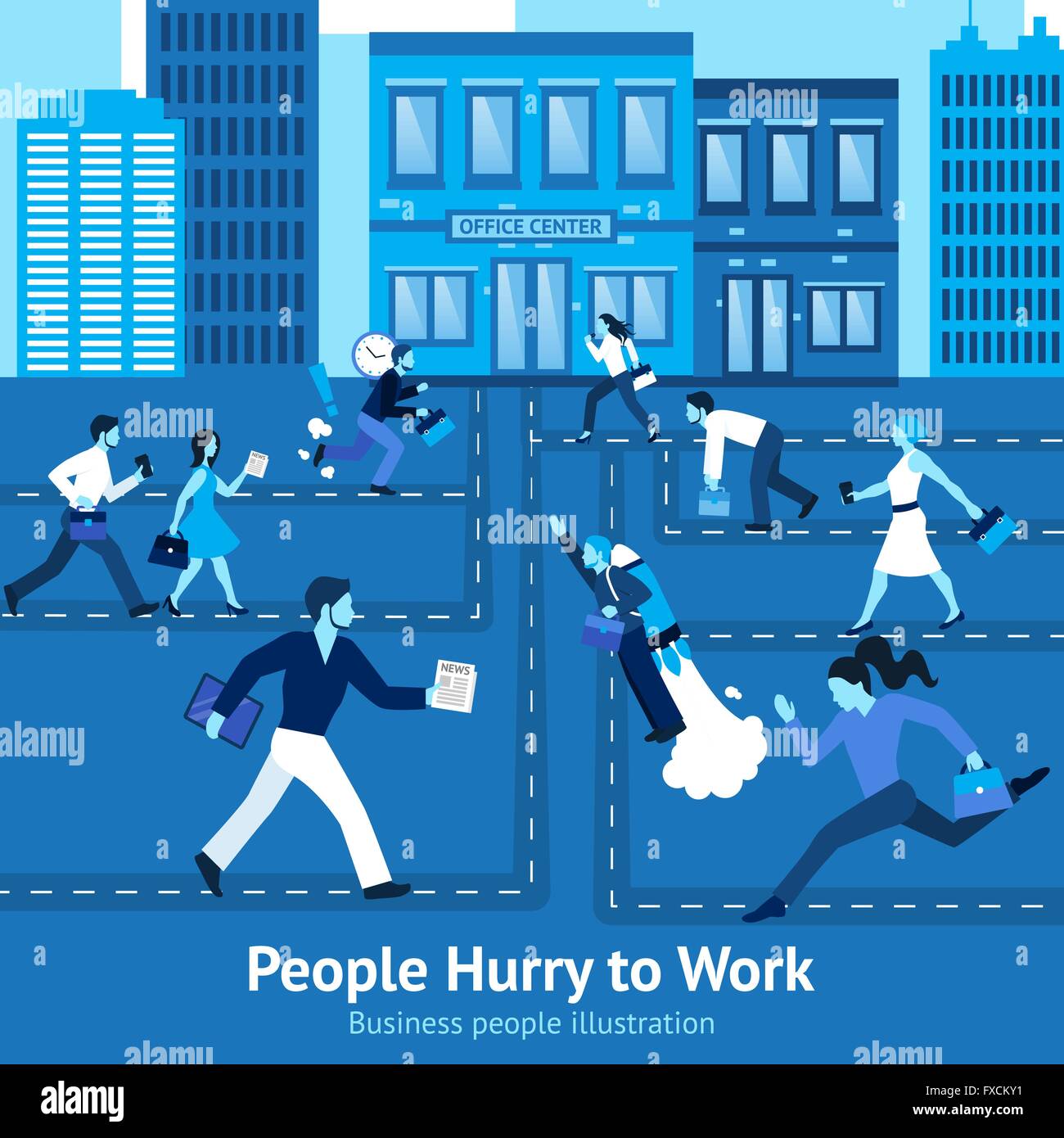 Geschäft Leute Illustration Stock Vektor