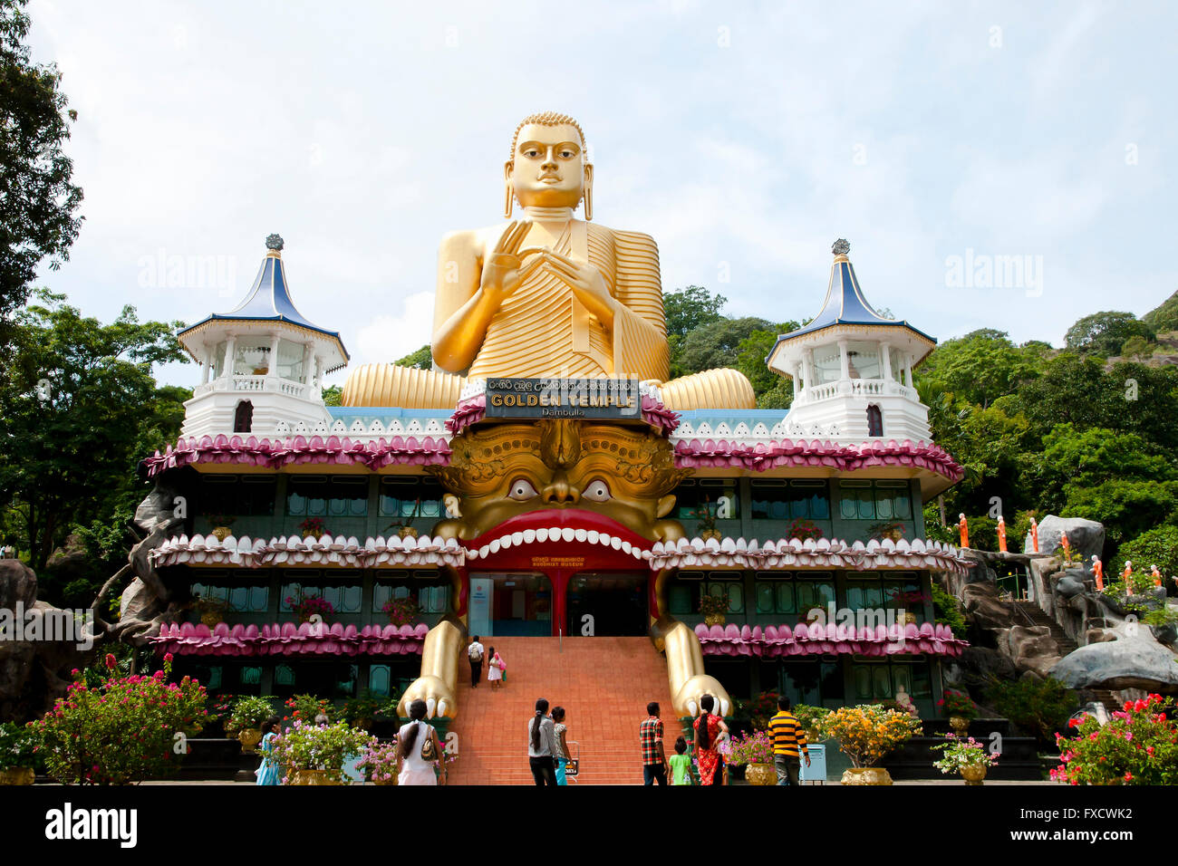 Dambulla Höhle Tempel - Sri Lanka Stockfoto