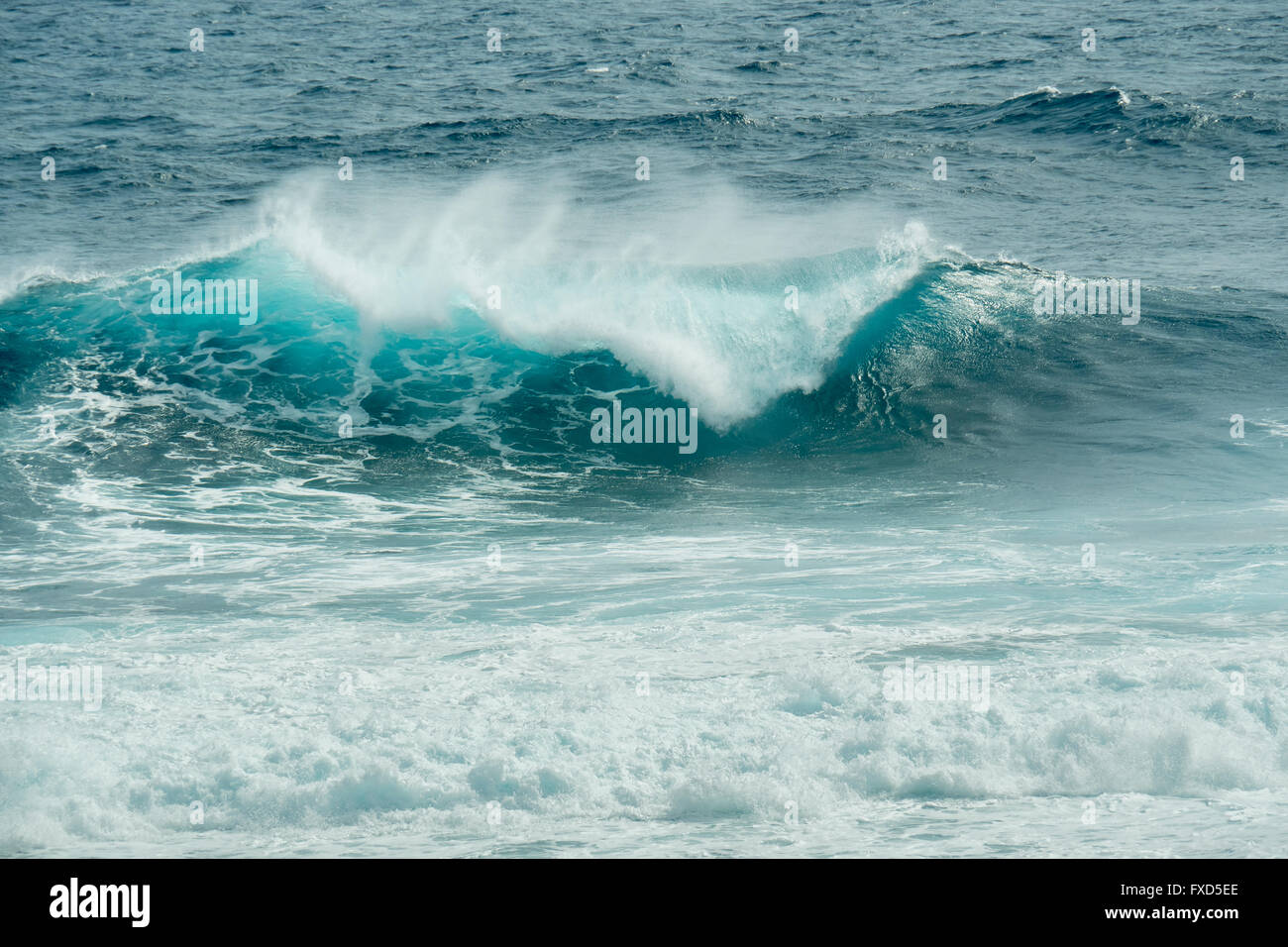 Wellen brechen, Rottnest Island (Wadjemup) eine Insel vor der Westküste von Australien 18k westlich von Freemantle Stockfoto