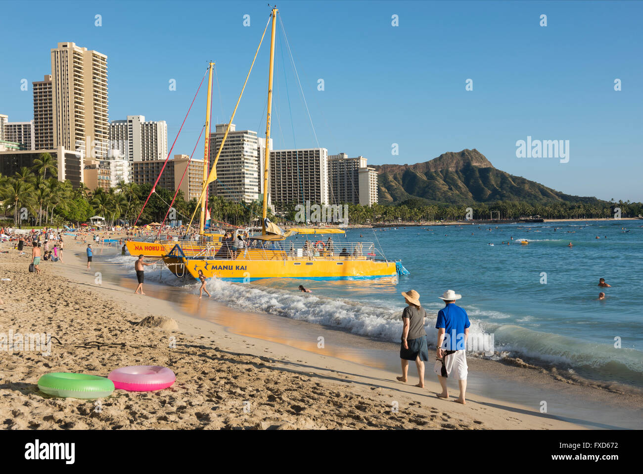 USA, Hawaii, Oahu, Honolulu, Waikiki Stockfoto