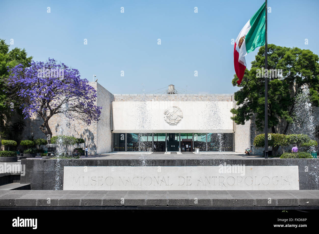 Museo Nacional de Antropología e Historia, Ciudad de México Stockfoto