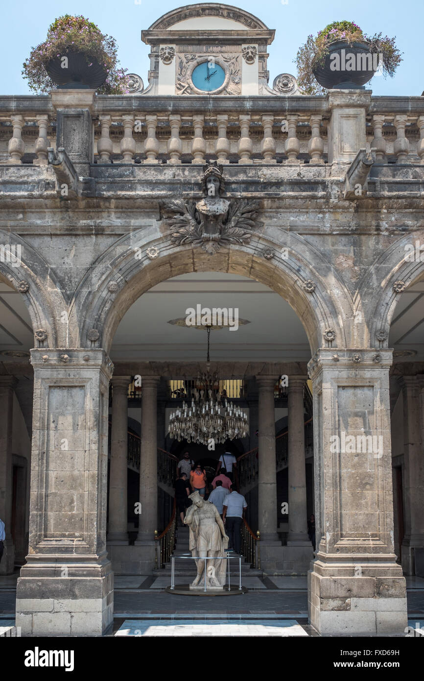 Museo Nacional de Historia in Castillo de Chapultepec in Mexiko-Stadt Stockfoto