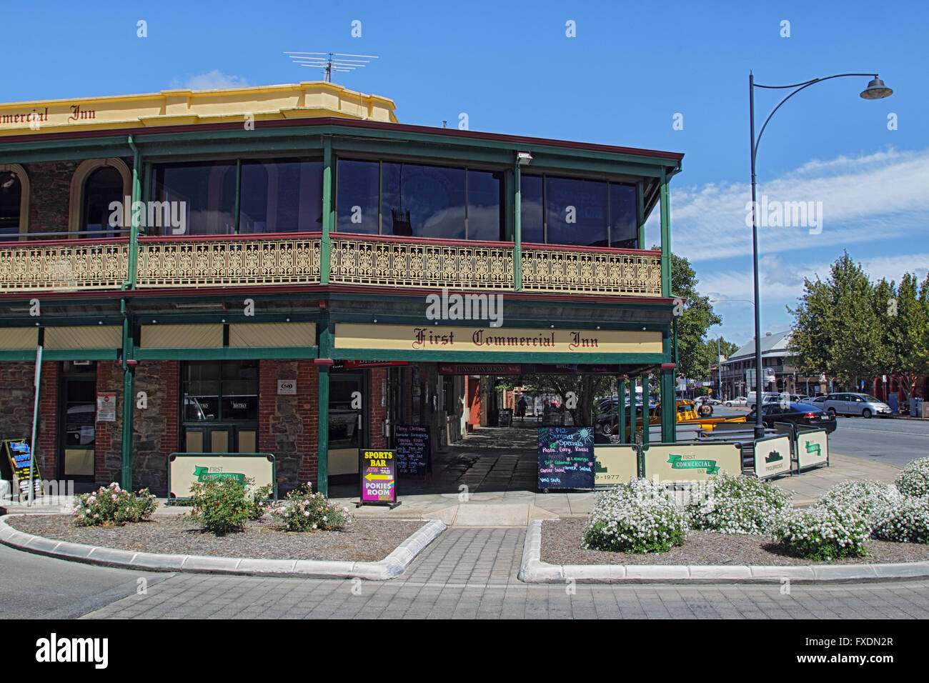 Erste kommerzielle Inn in Port Adelaide, Adelaide, South Australia, Australien. Stockfoto