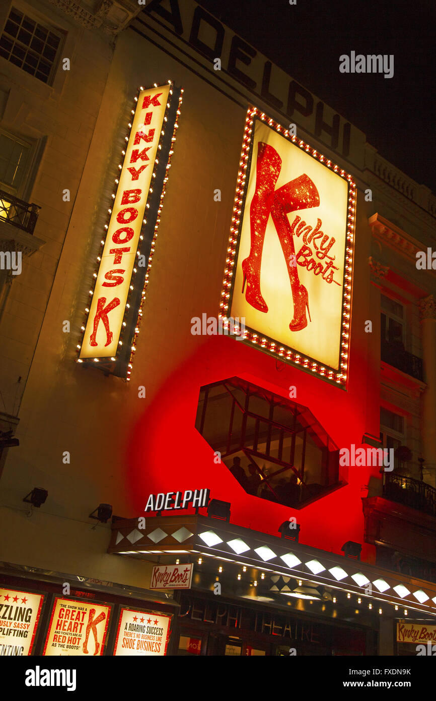 Kinky Boots das Musical am Adelphi Theatre in London England Stockfoto