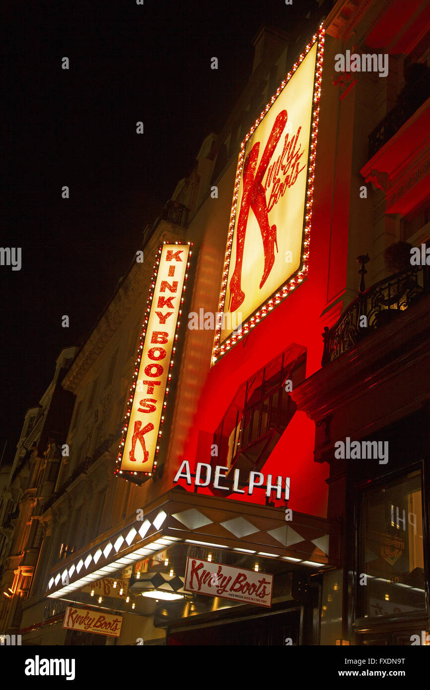 Kinky Boots das Musical am Adelphi Theatre in London England Stockfoto