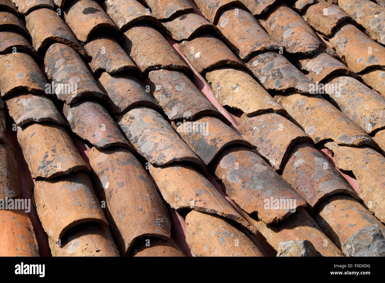 Alten Ziegeldach, La Gomera, Kanarische Inseln, Spanien Stockfoto
