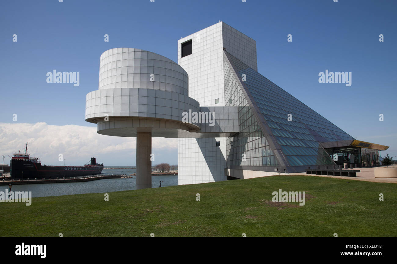 Rock And Roll Hall Of Fame in Cleveland, Ohio Stockfoto