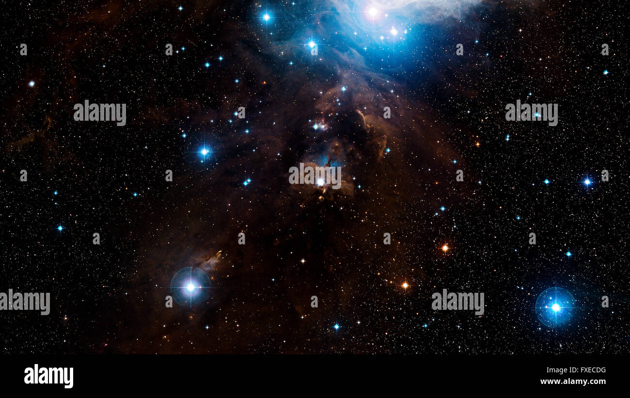 Sternen-Nebel, schöne und bunte explosiv im Raum Stockfoto