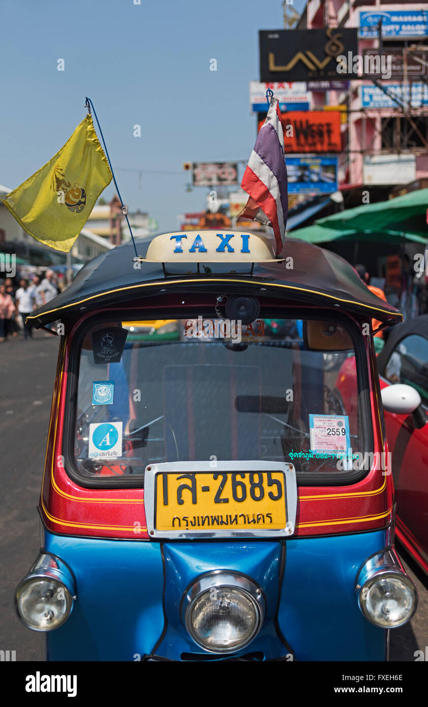 Tuk-Tuk in Khao San Road Banglamphu Bangkok Thailand Stockfoto