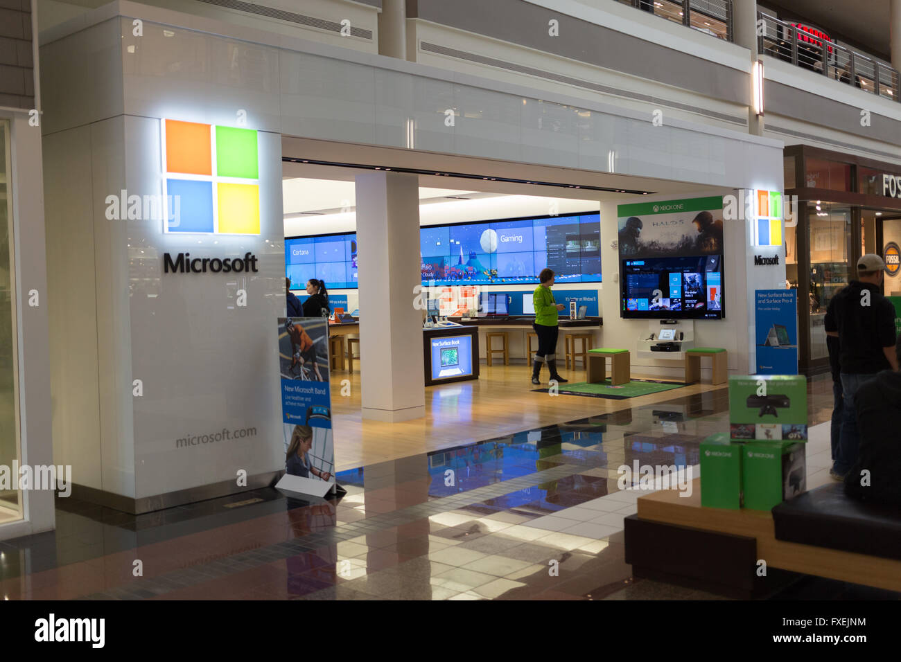 Microsoft Store am Schicksal Mall Stockfoto