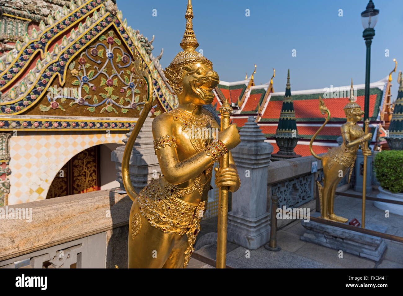 Apsonsi Statue Wat Phra Kaew Grand Palace Bangkok Thailand Stockfoto