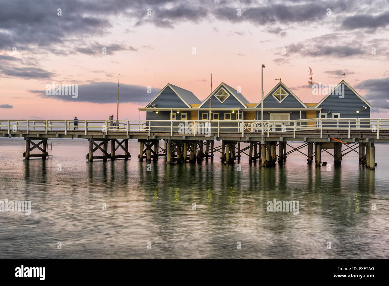 Busselton Jetty auf Geographe Bay in Westaustralien Stockfoto