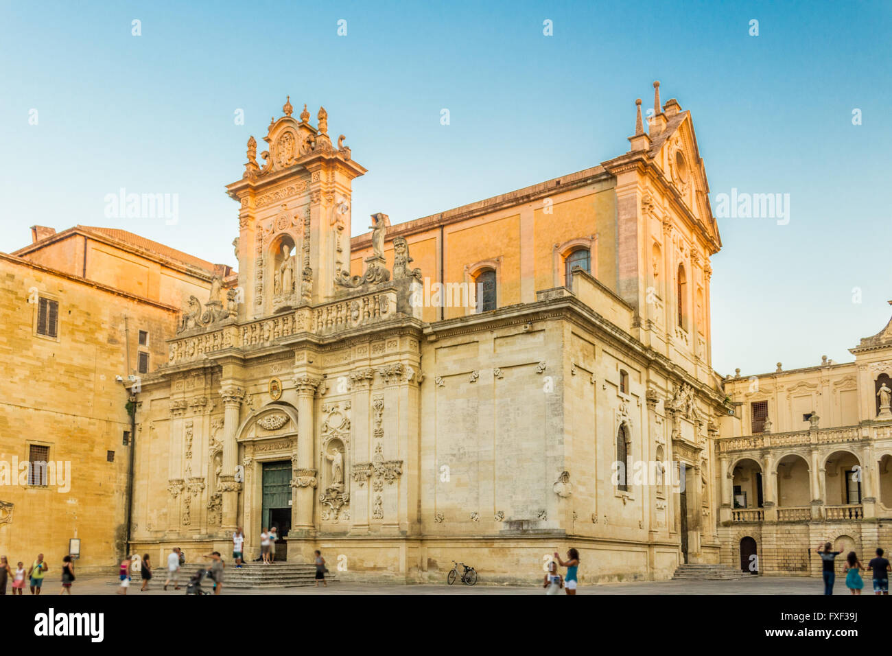 alten barocken Palästen von Lecce Stockfoto