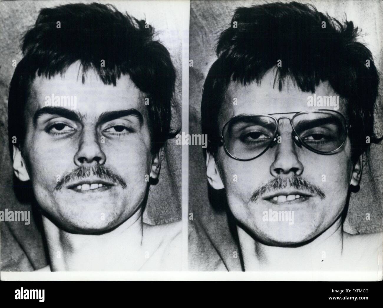 1978: nach dem Tod von der angeblich Terrorist Willy Peter Stoll neue Suche In das ganze Westdeutschland ohne ergibt sich bis jetzt die neue große Suche für Terroristen, die am Mittwochabend nach dem vermeintlichen Terroristen Willy Peter Stoll gestartet wurde von einem Polizisten in einem Restaurant in Düsseldorf/Westdeutschland erschossen wurde. Am Mittwoch Abend sitzt 18:00 eine nicht benannte Person kam zu einem Polizei-Büro in Düsseldorf und erklärten, im chinesischen Restaurant '' Shanghai'' ein Terrorist. Um 18:00 gingen drei Polizeiautos in das Restaurant, unter ihnen ein Zivil-Auto. Zwei junge pol Stockfoto