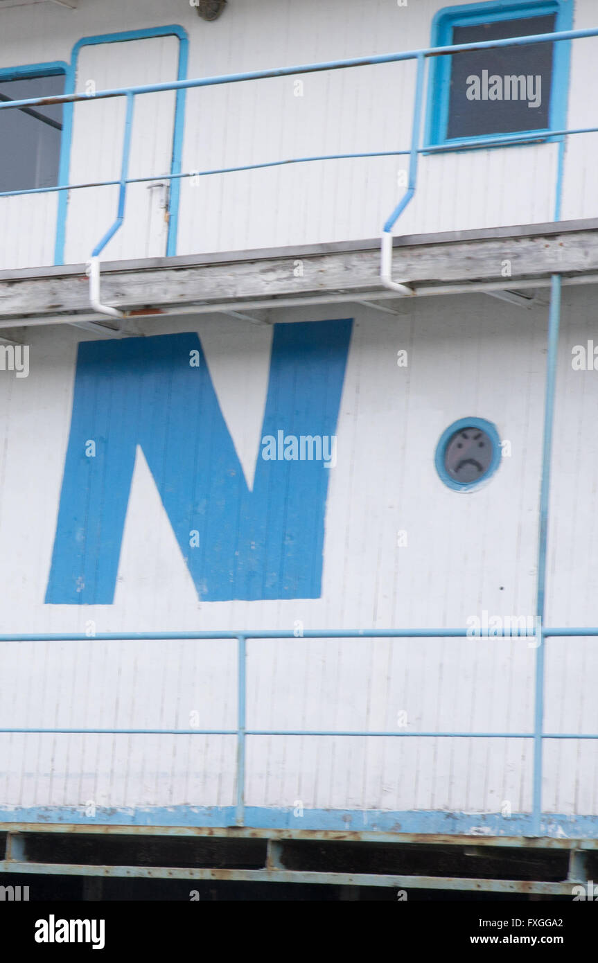 ein Stier-Auge böse smily Stockfoto