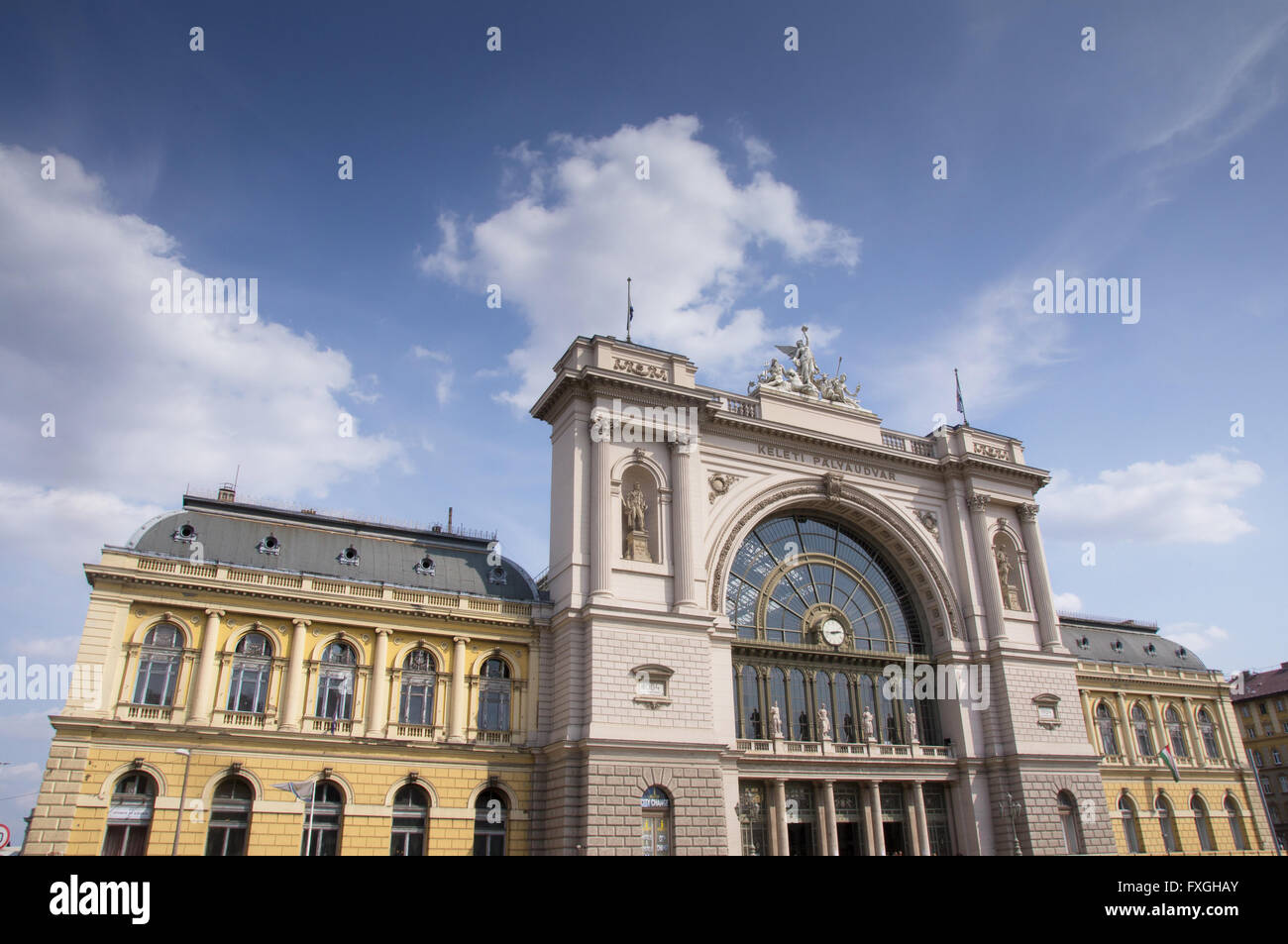 Budapest Keleti-Bahnhof Stockfoto