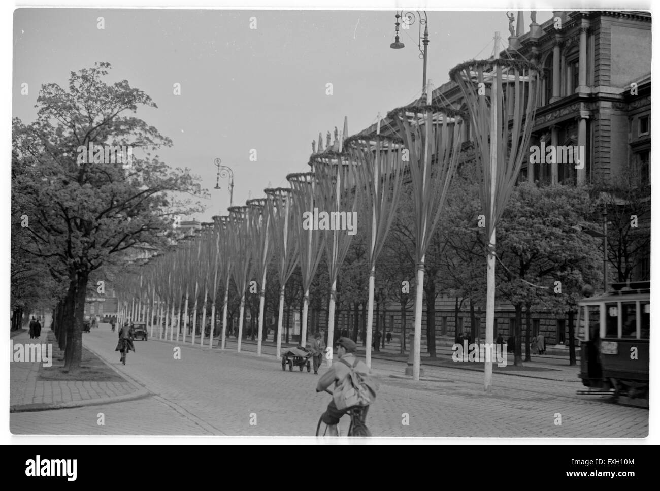 Erster Mai 1938 in Wien Stockfoto