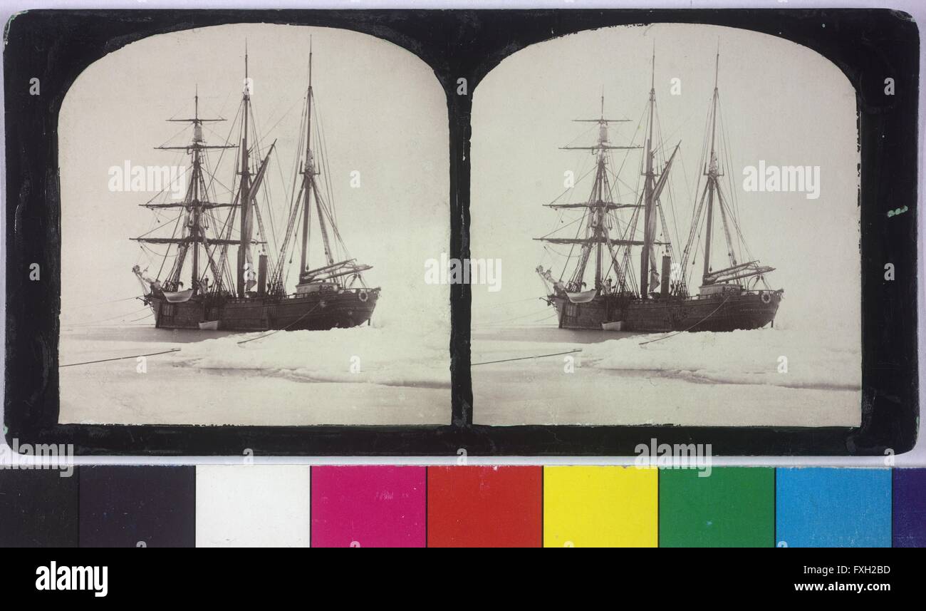 Trendbruch - Wirtschaftsministerium Nordpolexpedition 1872 Stockfoto