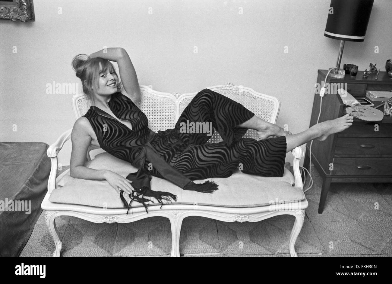 Deutsche Plant und Fotomodell Andrea Rau, Deutschland 1970er Jahre. Die ...
