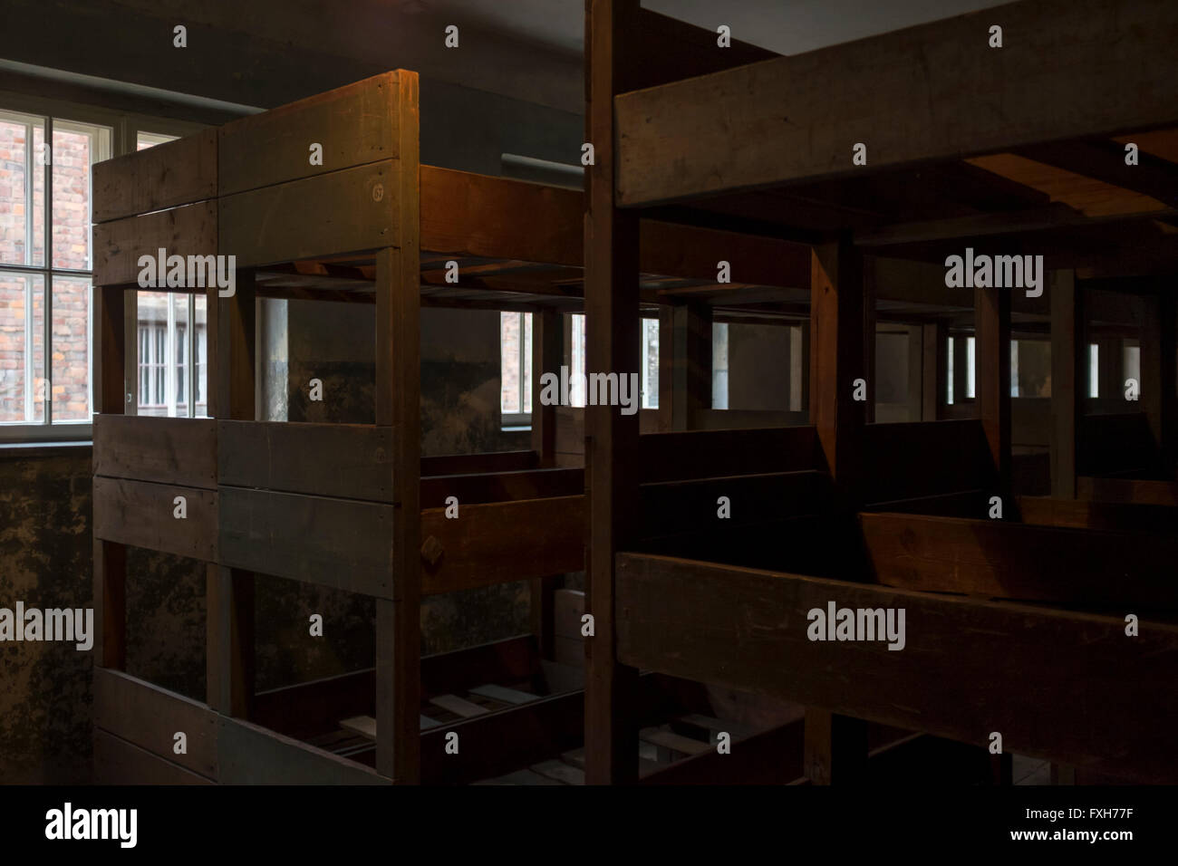 Hauptstraßen von Auschwitz ich Konzentrationslager in der Nähe von Krakau, Kleinpolen Stockfoto