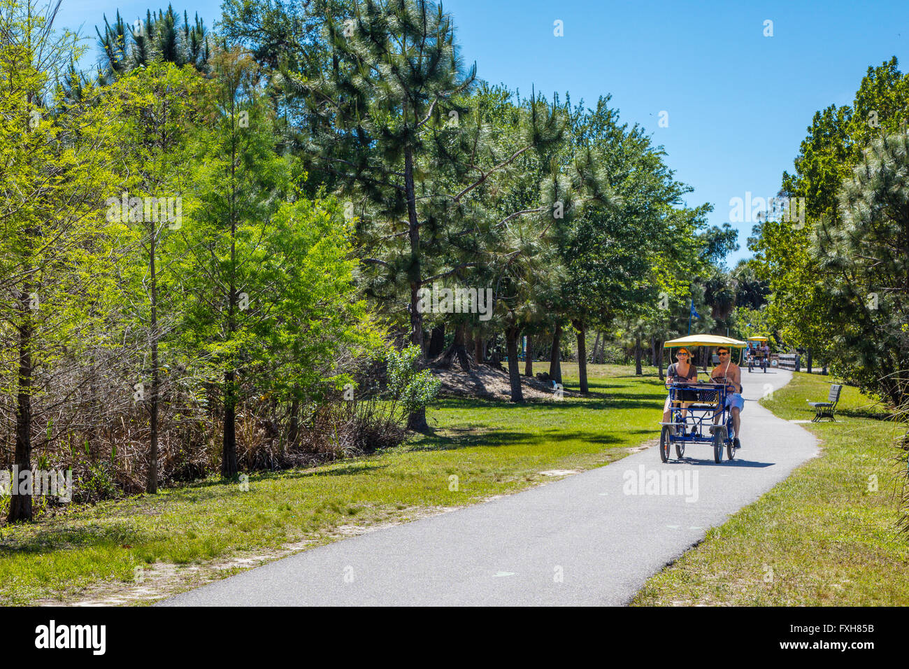 Regionalpark Seen in Lee County an der Golfküste in Fort Myers Florida Stockfoto