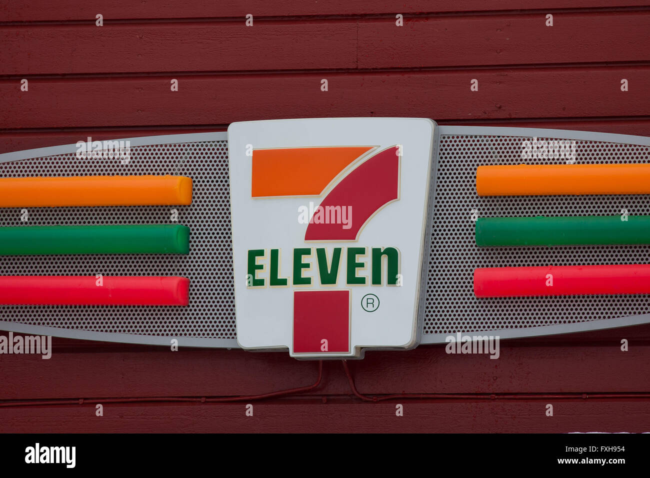 7 eleven Seven Eleven shop Zeichen logo Stockfoto