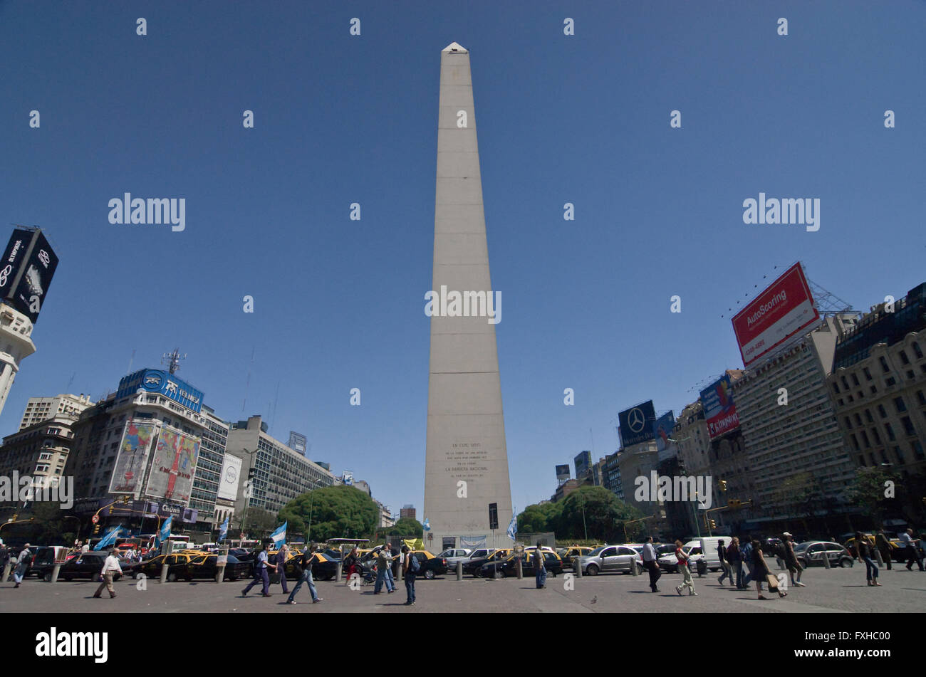 Obelisco, Buenos Aires Stockfoto