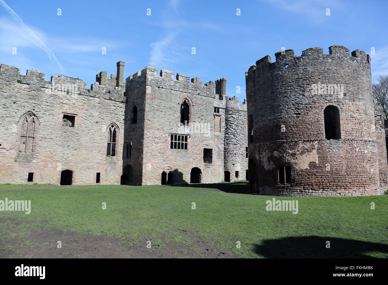 Runde Kapelle Ludlow castle Stockfoto