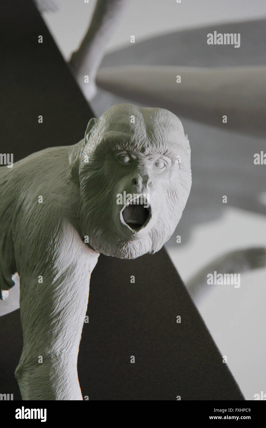 Gehrys Biomusuem "Welt kollidieren" Ausstellung Stockfoto