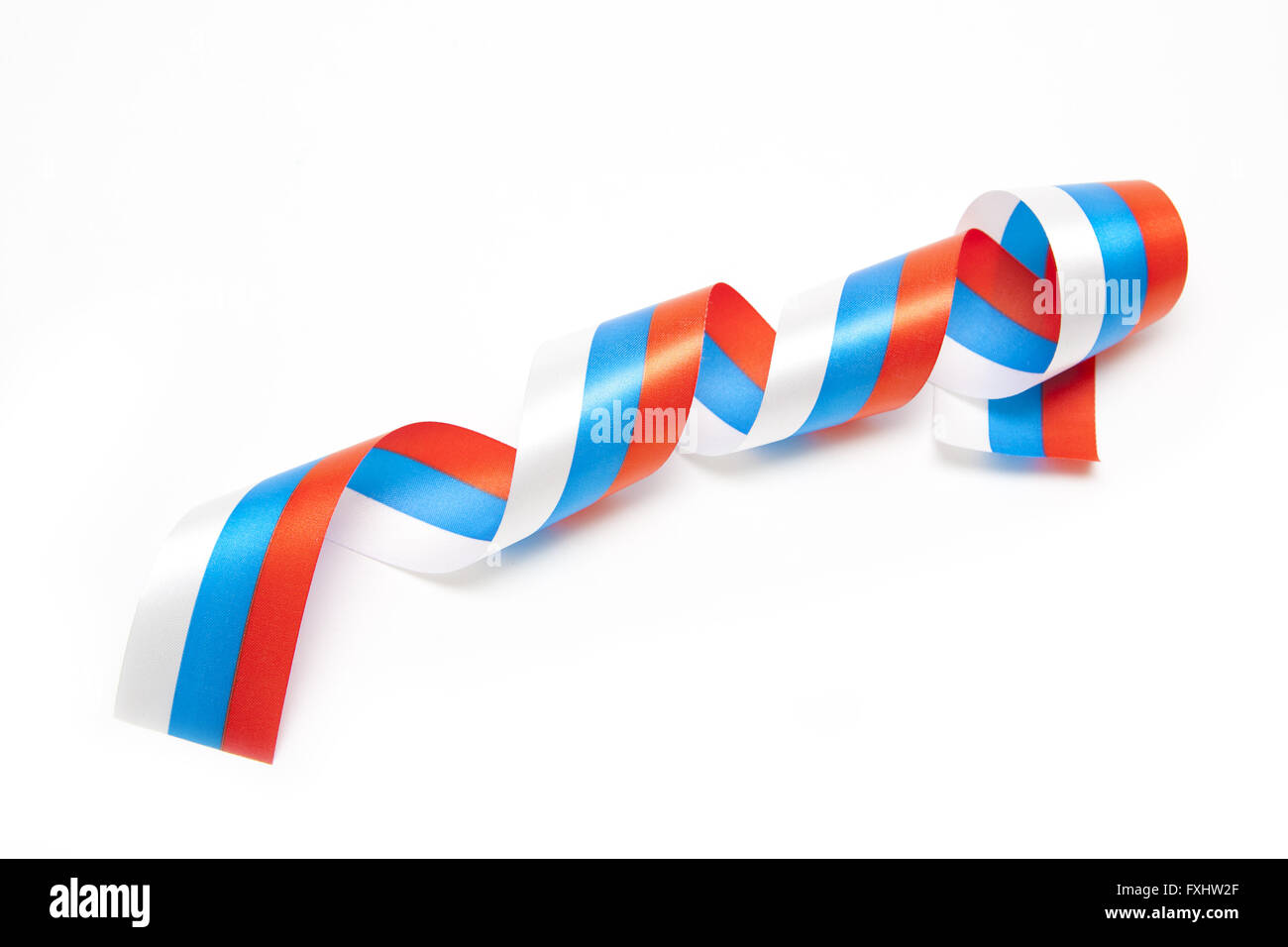 Spirale Band aus russischer Flagge Stockfoto