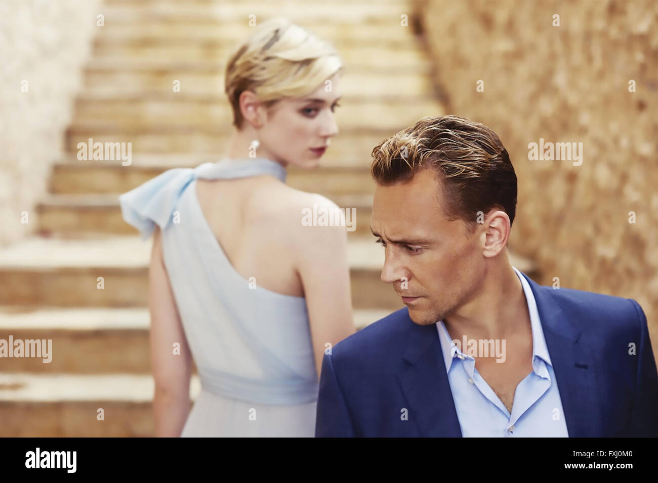 DIE Nacht-MANAGER - Episode 1 AMC Netzwerk Entertainment TV-Drama mit Elizabeth Dibicki und Tom Hiddlestone Stockfoto