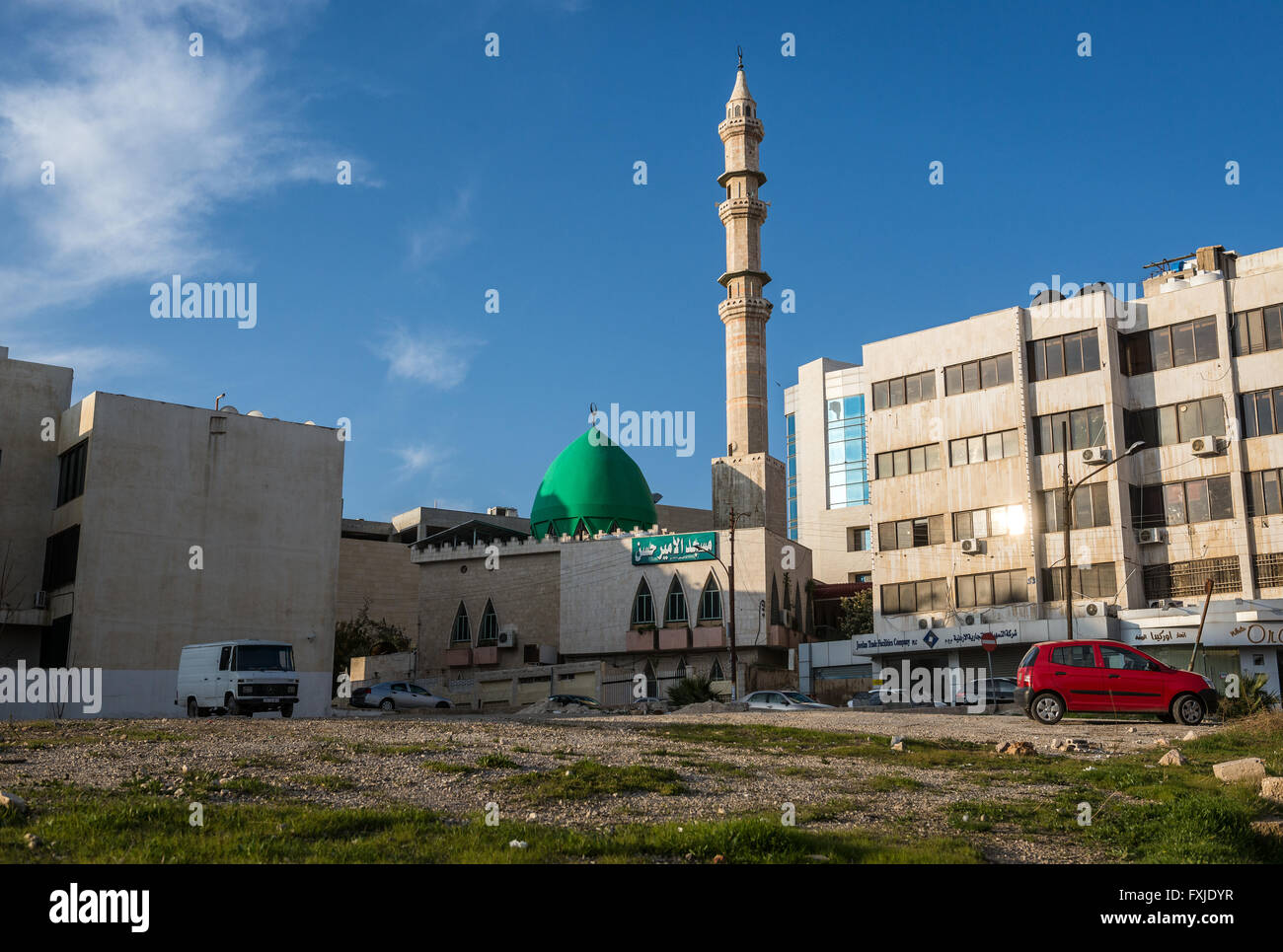 König Hussein Mosque (nicht die bekanntesten König Hussein Mosque) in Amman, Hauptstadt von Jordanien Stockfoto