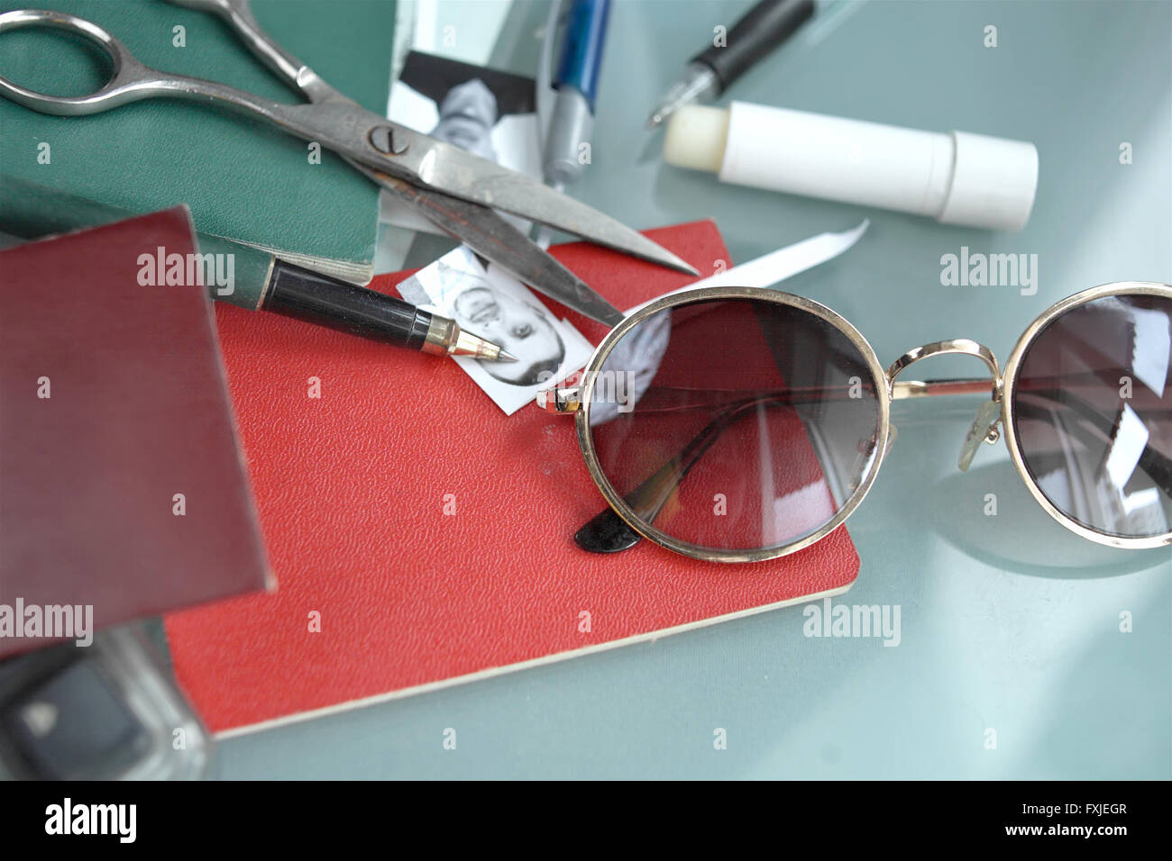Betrug oder Spionage Hintergrund Stockfoto