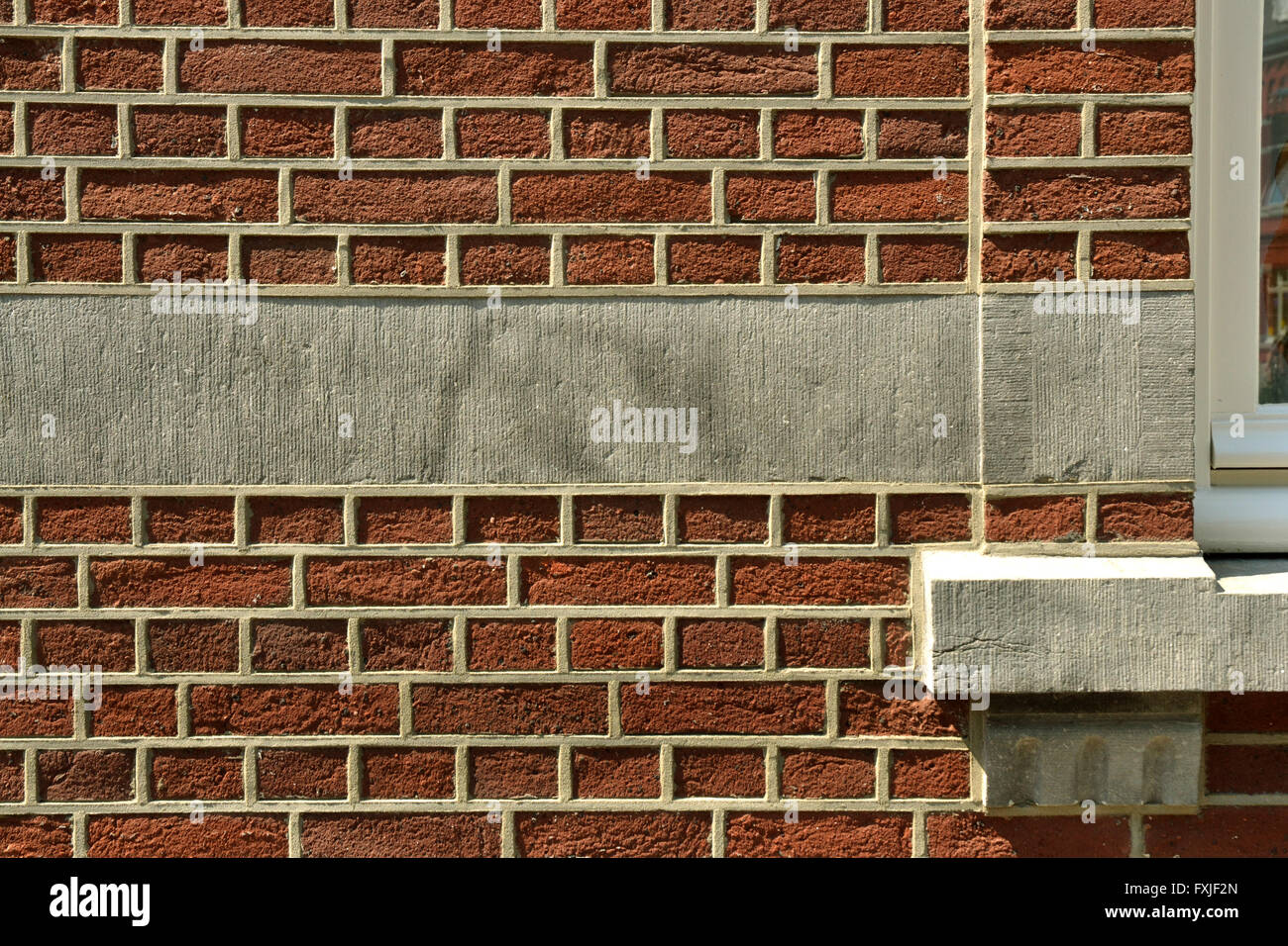 Details der äußeren Mauer des Gebäudes. Stockfoto