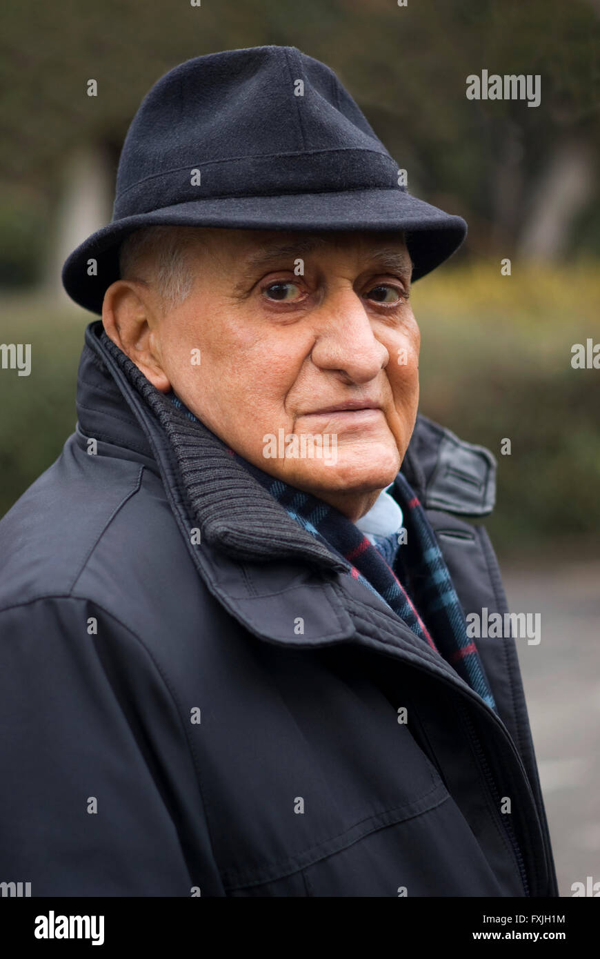 Ältere Mann 80 Jahre, Porträt Stockfoto