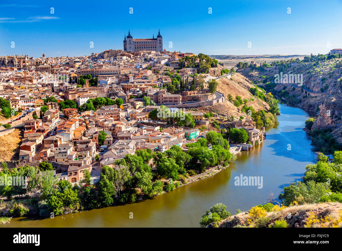 Alcazar Festung Mittelalterliche Stadt Toledo Stockfotos und -bilder ...
